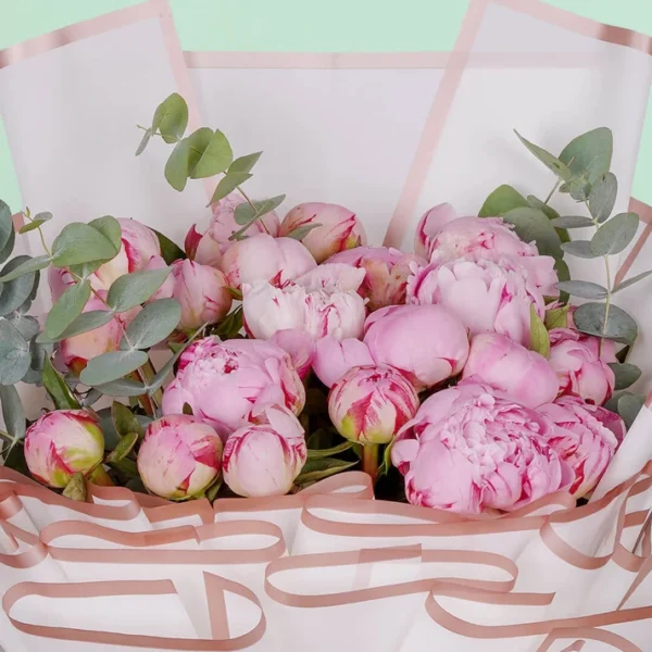 20 Stem Peony Pink Bouquet
