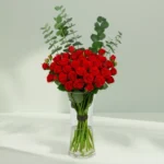 20 Red Roses in a Vase