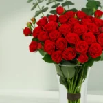 20 Red Roses in a Vase - Image 2