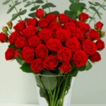 20 Red Roses in a Vase - Image 3