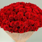 Bouquet of 50 premium red roses - Image 2