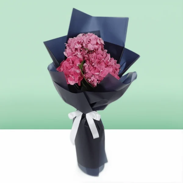 Dark Pink Hydrangeas Bouquet