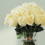 Elegant White Rose Vase - Image 3