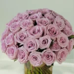 Bunch of Purple Rose in Vase - Image 2