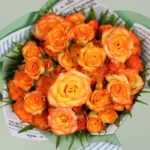 Charming Orange Rose Bouquet - Image 3