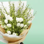 White Orchid and Tulip Bouquet - Image 2