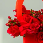 Red Roses and Hearts Flower Box - Image 2