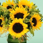 Sunny Sunflowers Vase Arrangement - Image 2