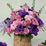 Rose Eustoma Flower Box - Image 2