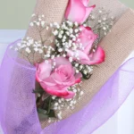 Thrifty Treasures - 3 Stem Rose Bouquet - Image 2