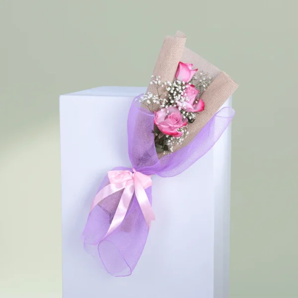 Thrifty Treasures - 3 Stem Rose Bouquet