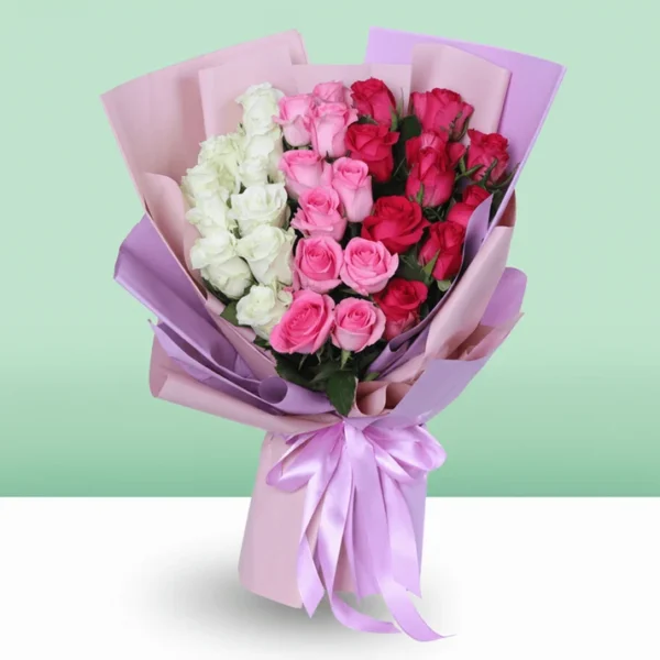 Tricolor Rose Bouquet