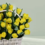 Yellow Tulips Basket - Image 2