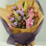 Wineberry - Lily Eustoma Bouquet - Image 3