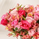 Alstroemeria N Rose Floral Arrangement - Image 2