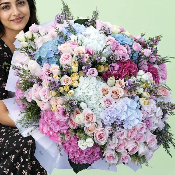 Assorted Fresh Floral Wrap Bouquet