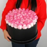 Charming Pink Roses In Box - Image 2