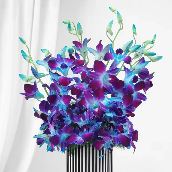 Elegant Orchid Charm Birthday Vase