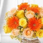 Gerbera N Rose Bloom Jar - Image 2