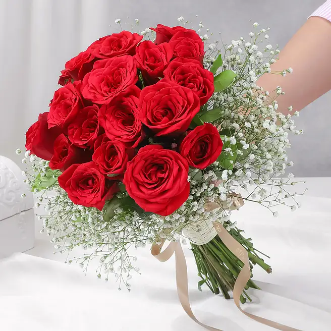 passionate-red-rose-bouquet_1 Passionate Red Rose Hand-Tied Bouquet - Image 1