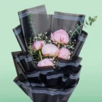 5 Stem Pink Peony Bouquet