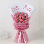 Pink Rose Birthday Bliss Bouquet