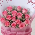 Pink Rose Birthday Bliss Bouquet - Image 2
