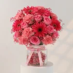Pretty in Pink Floral Vase