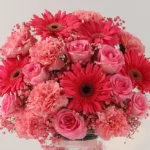 Pretty in Pink Floral Vase - Image 2