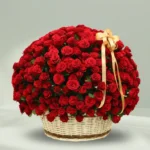 250 Red Roses Basket Arrangement