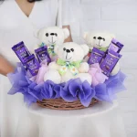 Teddy N Chocolate Basket